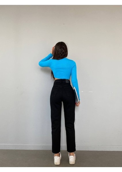 Tommy1 Lara Jiyan Julia Ciqulata Siyah Solmaz Mam Jean Kadın Yüksek Bel fiyatları