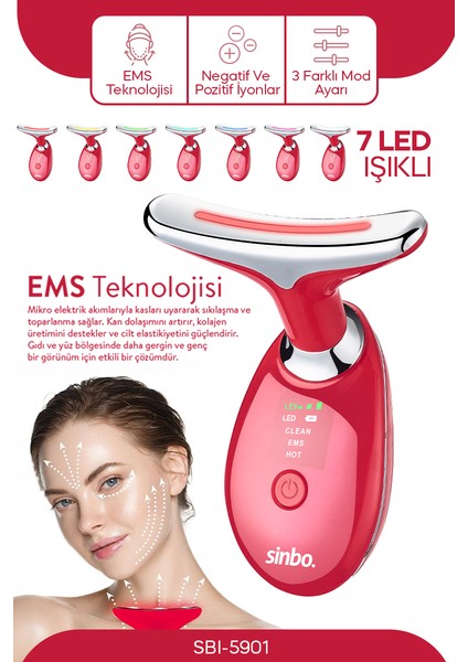 Yüz ve Boyun Bölgesi Kırışıklık Giderici ve Sıkılaştırıcı SBI-5901K