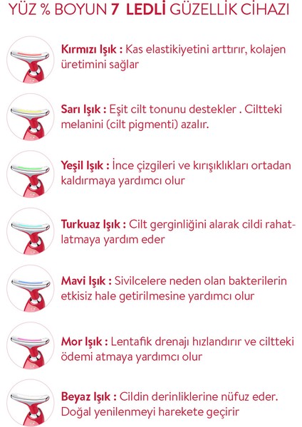 Yüz ve Boyun Bölgesi Kırışıklık Giderici ve Sıkılaştırıcı SBI-5901K modelleri