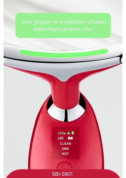 Yüz ve Boyun Bölgesi Kırışıklık Giderici ve Sıkılaştırıcı SBI-5901K