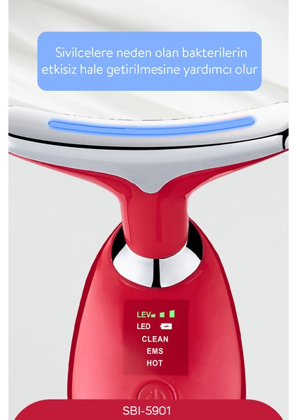 Yüz ve Boyun Bölgesi Kırışıklık Giderici ve Sıkılaştırıcı SBI-5901K