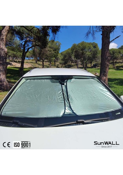 Titanyum Gümüş Oto Güneşlik Ölçüsü 142 x 80 cm Orta Boy indirimleri