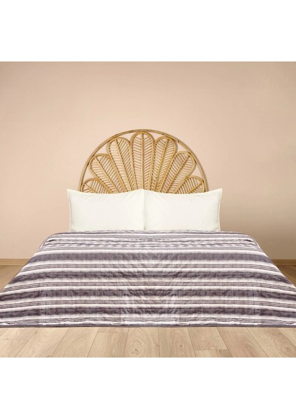 Soft Londra Tek Kişilik Yatak Örtüsü - Antrasit - 160X230 cm