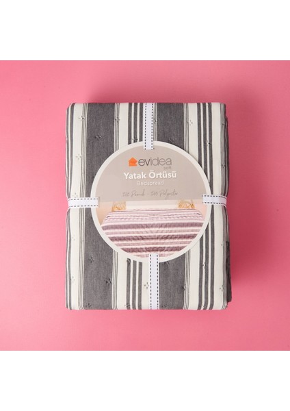 Soft Londra Tek Kişilik Yatak Örtüsü - Antrasit - 160X230 cm fiyatları