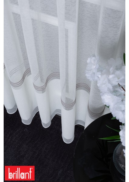 Keten Diego Gri 1/2.,5 Normal Pileli Ütü Istemez Kırışmaz Yeni Sezon Salon Oda Tül Perdesi