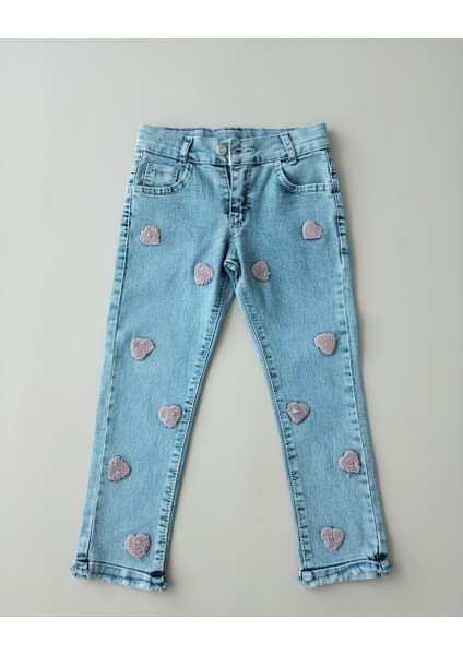 Kalp Desenli Yelekli Üçlü Takım Kız Çocuk modelleri