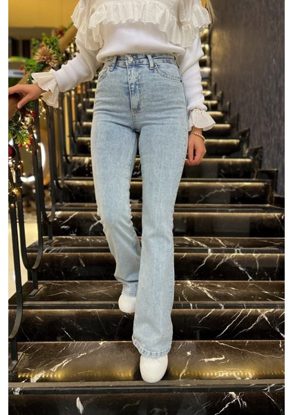 jean Elite Aideen Yüksek Bel Ispanyoljeans Likralı Denim Pantolon