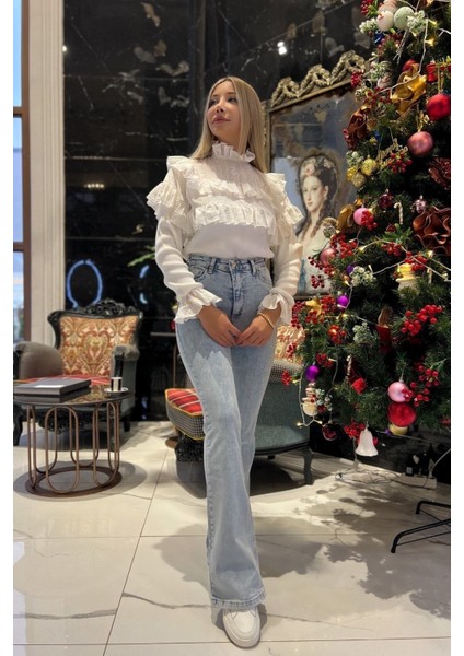 jean Elite Aideen Yüksek Bel Ispanyoljeans Likralı Denim Pantolon modelleri