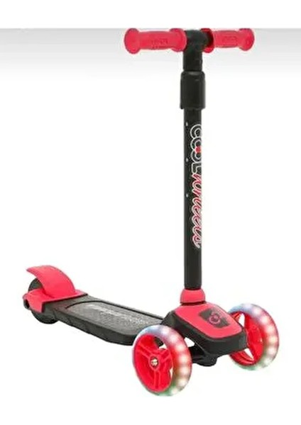Leddy Pembe LED Işıklı 3 Tekerlekli Manuel Scooter 2 Yaş ve Üstü Çocuklar İçin Eğlenceli fiyatları
