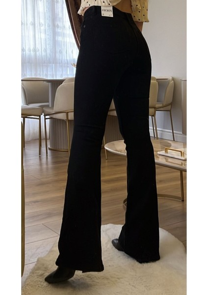 jean Adenle Kadın Siyah Solmaz Ispanyol Kot Pantolon %100 Pamuk Jeans Likralı fiyatları