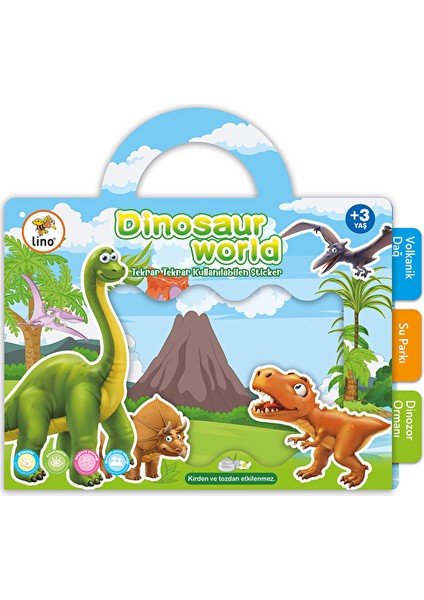 2 Adet Lino Sticker Dinosaur