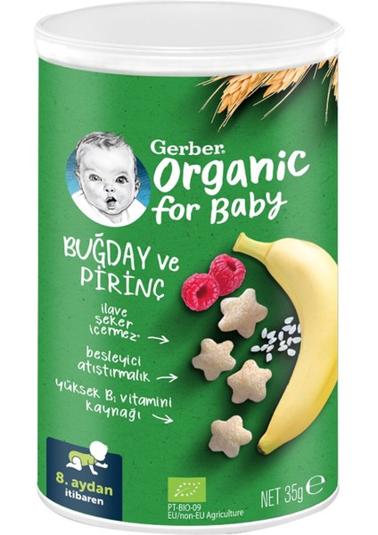 Organik Pirinçli Buğdaylı Kraker 35 G 2 Adet