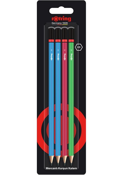 3 Adet Kurşun Kalem Rotring Mercanlı 4'lü fiyatları