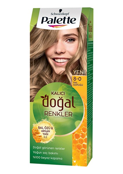4 Adet Palette Natural Saç Boyası 8.0 Bal Köpüğü