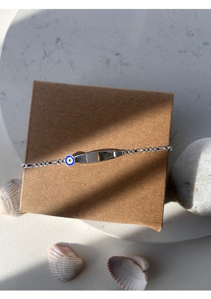 925 ayar gümüş çocuk bileklik 15 cm nazarlıklı modelleri