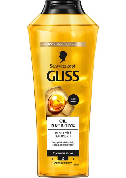 Oil Nutritive Şampuan 400 ml 3 Adet