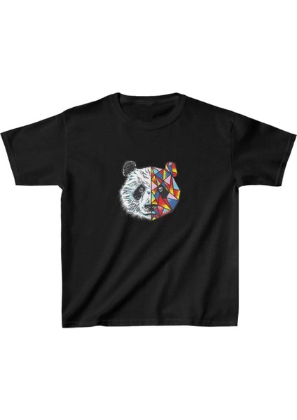 Unisex Çocuk Baskılı T-Shirt - Siyah modelleri