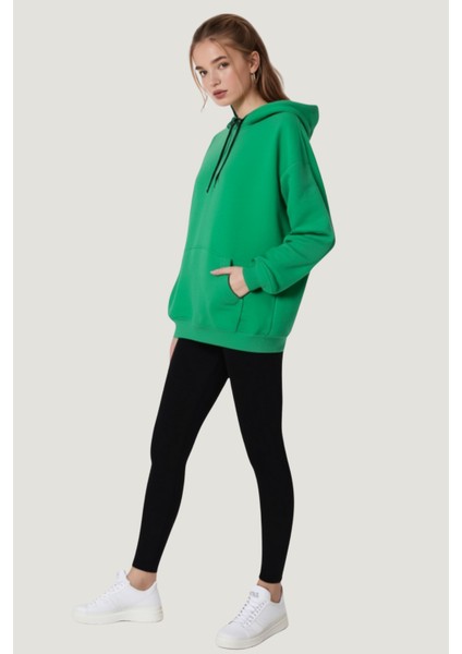 Kapüşonlu Kanguru Cep 3 Iplik Puf Yumuşacık (Içi Polarlı)