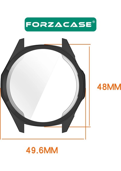 Huawei Watch Gt6 46MM ile Uyumlu Önü Kapalı Ekran Korumalı Silikon Kılıf - FC010 modelleri