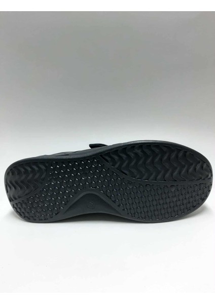 Hakiki Deri Cırtlı Ortopedik Siyah Renk Hafif Yürüyüş Tabanlı Erkek Ayakkabı C-89301257FRX fırsatları