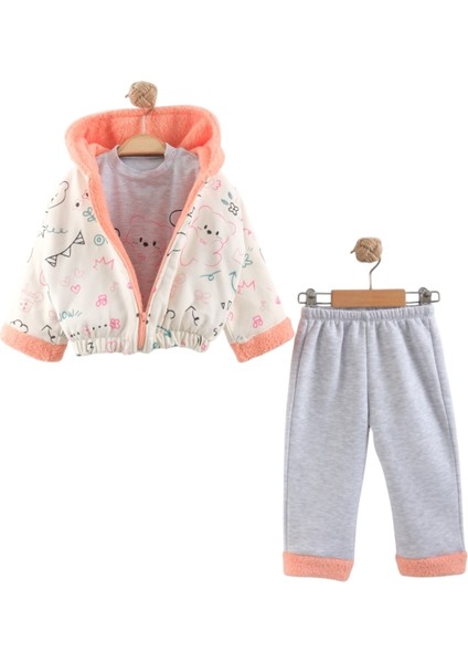 Ayıcık Baskılı 3 Lü Takım