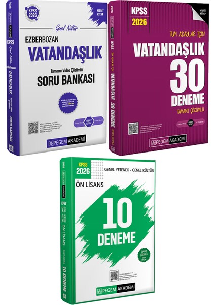 2026 Kpss Ezberbozan Vatandaşlık Soru 30 Deneme - 2026 Kpss Ön Lisans Çözümlü 10 Deneme