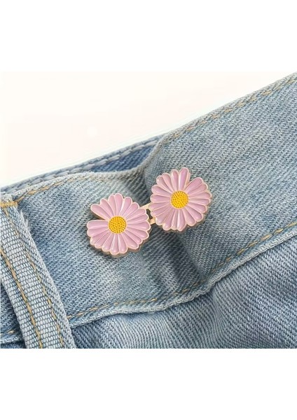 Papatya Bel Daraltma Aparatı Klipsler Pantolon Beli Daraltma Broş