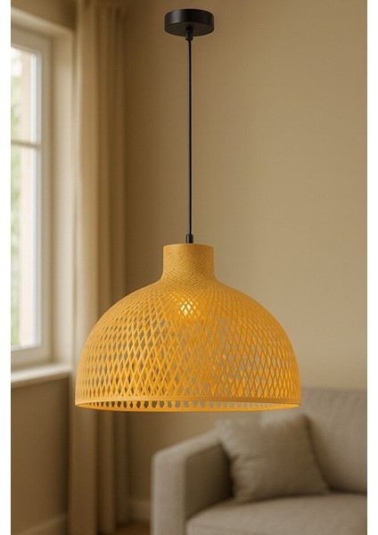 PALMA Bambu Bohem Avize | 40X100cm | E27 Duy