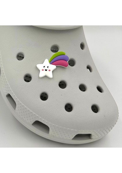 Terlik Süsü ve Aksesuarı , Çanta Süsü – Jibbitz 3D Kuyruklı Yıldız Logo Aksesuar fiyatları