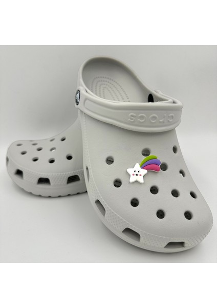 Terlik Süsü ve Aksesuarı , Çanta Süsü – Jibbitz 3D Kuyruklı Yıldız Logo Aksesuar modelleri