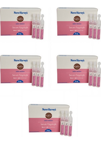 Serum Burun ve Göz Temizliği 5ml x 20 Flakon ( 5 Kutu 100 Adet)