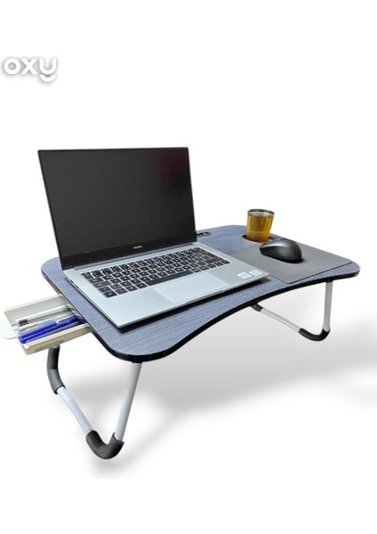 Çekmeceli Katlanır Laptop Sehpası, Tablet Sehpası, Ders Çalışma Masası