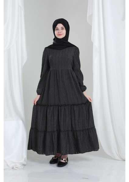 Mireya Kız Çocuk Elbise Füme