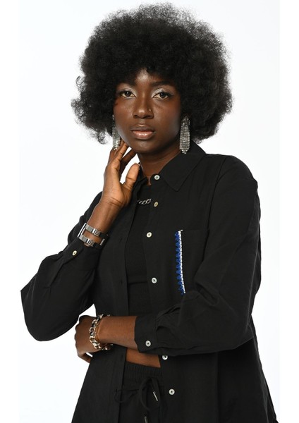 Kadın Tek Cepli Rahat Kalıp Gömlek fiyatları