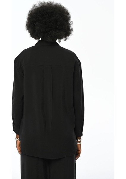 Kadın Tek Cepli Rahat Kalıp Gömlek modelleri