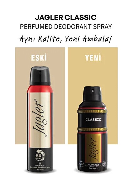 Classic Sprey Deodorant - Ferah Limon ve Misk Aroması, 150 Ml, Erkekler Için Tüm Cilt Tiplerine Uygun