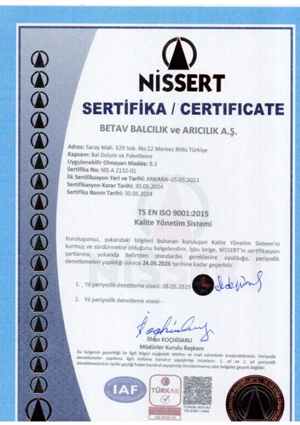 Yüksek Yayla Süzme Çiçek Balı Organik 460 gr