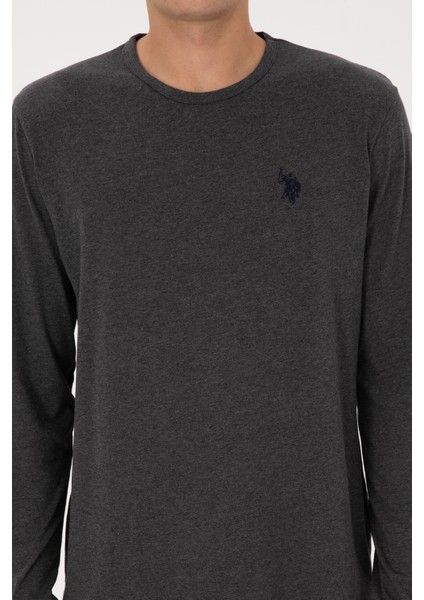 Erkek Antrasit Melanj Pijama Takım 50318602-VR081