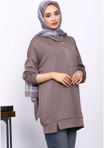 Vizon Yaka Detaylı Modal Tunik modelleri