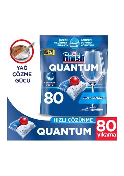 Quantum Bulaşık Makinesi Tableti 80'li fiyatları