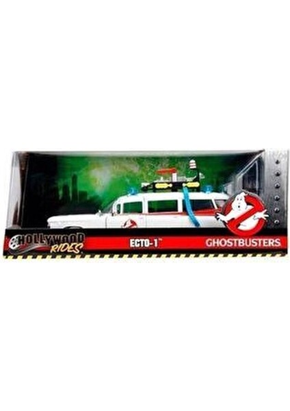 Ghostbusters Ecto-1 1/24 Ölçekli Metal Araba Koleksiyonluk Beyaz Renk