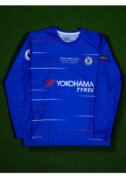 Nostaljik Hazard Uzun Kollu Chelsea Forması