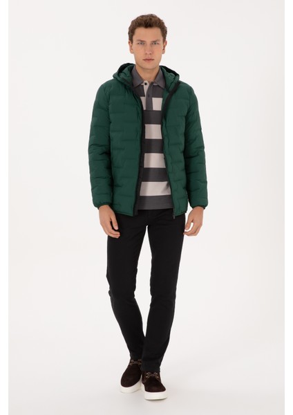 Erkek Koyu Yeşil Mont 50311988-VR079 fırsatları