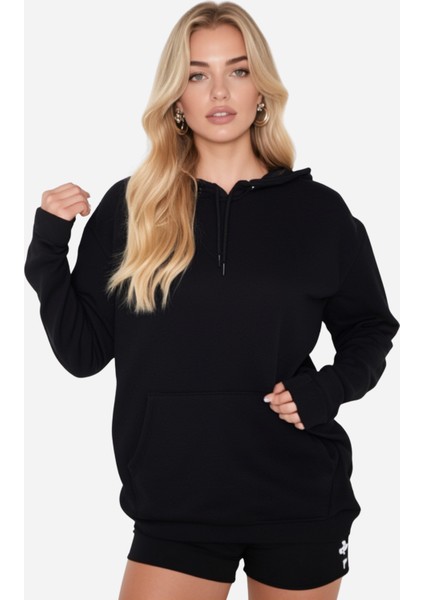 Kapüşonlu Kanguru Cep 3 Iplik Puf Yumuşacık (Içi Polarlı) fırsatları