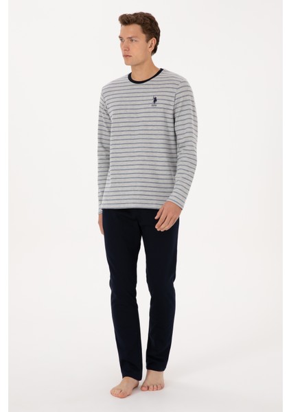 Erkek Lacivert Pijama Takım 50318604-VR033 fırsatları
