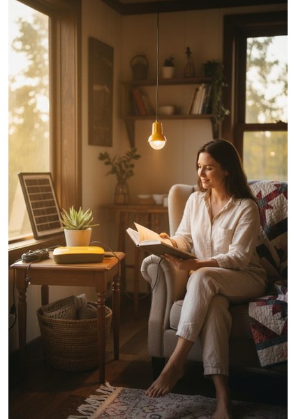 Solar Panelli Kamp, Karavan, Bahçe, Balkon Aydınlatma Seti fiyatları