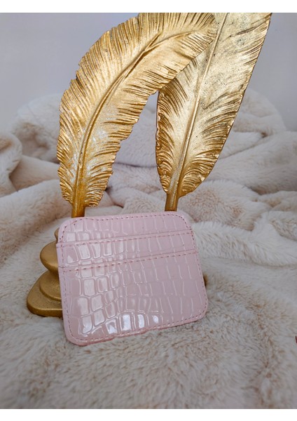 Kadın Timsah Desenli Deri Kartlık modelleri