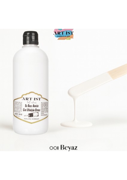 Geri Dönüşüm Boyaları 500ML - 001 Beyaz