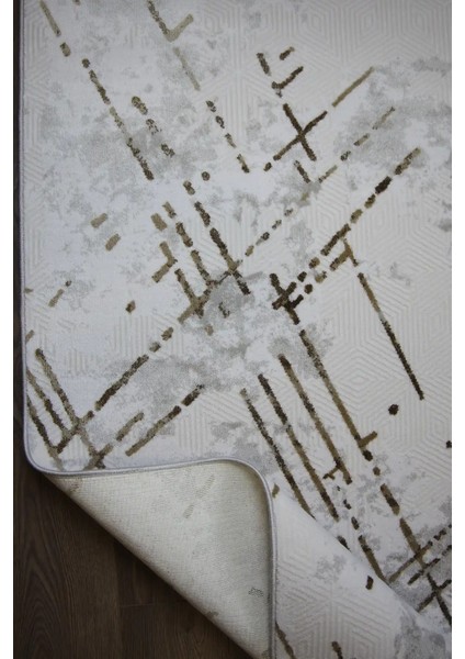 Rene Modern Krem Akrilik Makine Halısı fırsatları