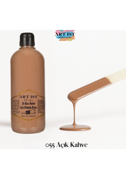 Geri Dönüşüm Boyaları 500ML - 055 Açık Kahve